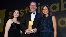Pictured: Compere Julia Bradbury (right) and edie's Sarah George (left) present SIG with the award
